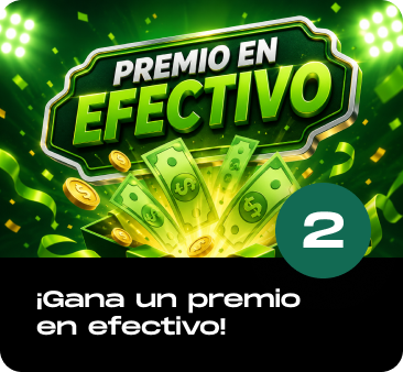 ¡Gana un premio en efectivo!